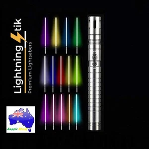 100cm Metal Lightsaber Star Wars Combat Grade 11 Color 3 Sound Font Rechargeable - Picture 1 of 15