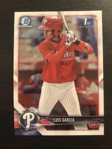 Luis Garcia 2018 Bowman Chrome Prospects #BCP75 Phillies - Picture 1 of 2