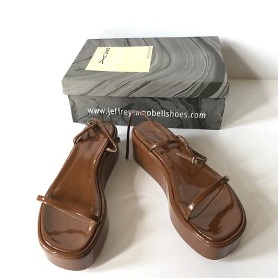 Sandalias de plataforma Jeffrey Campbell Apresmidi charol tostado 8,5 $130 Foto 1 de 4