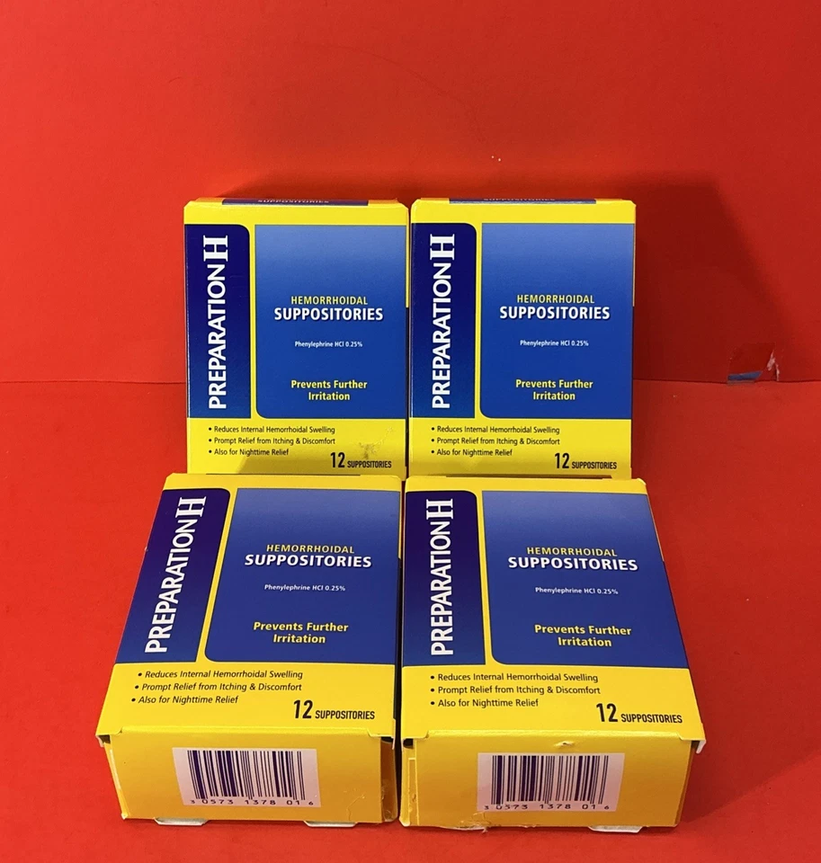 4件装制备H痔疮补充剂瘙痒,12ct(08/26) — 第 1/4 张图片