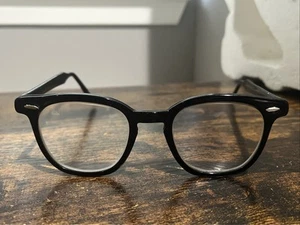 Bausch & Lomb B&L 48-24 Glasses Black 1950's USA Deadstock 4 3/4”- 6 Vintage - Picture 1 of 16