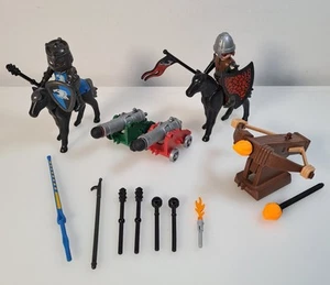 Vintage Playmobil Ritter Armbrust und Kanonen Konvolut - voll funktionsfähig - Bild 1 von 18