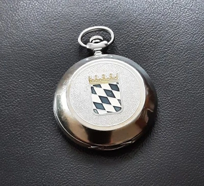 alte Sprungdeckel Uhr/ Taschenuhr-" Molnija ", Sprungdeckel mit Motiv - Bayern  - Bild 1 von 4
