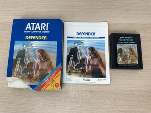 Defender (Atari 2600, 1982) Complete In Box CIB w/ Manual - Tested & Works - Picture 1 of 9
