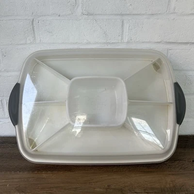 VTG Pampered Chef Chillzanne Rectangular Server #2781 Deviled Egg Vegetable Tray - Image 1 of 4