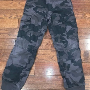 Gap Kids Boys Blue Camo Cargo Jogger Pants Size 10 | Camouflage Joggers - Picture 1 of 5