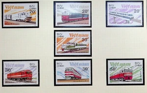 NORTH VIETNAM Sc 1893-99 NH SET OF 1988 - TRAINS - (CO25) - Picture 1 of 1