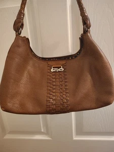 Borsa a tracolla Brighton D970039 marrone ecopelle hobo - Foto 1 di 18