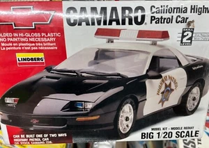 LINDBERG 72577 Camaro CHP California Highway Patrol Car 2n1 1:20 McM KIT FS - Picture 1 of 2