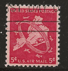 US Scott #C38, Single 1948 Air Mail 5c FVF Used - Picture 1 of 1