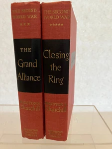 Closing the Ring & The Grand Alliance Hardcover Winston S. Churchill 1950 1951 - Picture 1 of 22