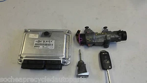 VW PASSAT SE V5 2003 IGNITION BARREL, FLIP OUT REMOTE KEY, ECU AND TRANSPONDER - Picture 1 of 7