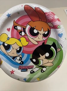 Platos de postre Powerpuff Girls 8 unidades 6,5 pulgadas con licencia oficial - Imagen 1 de 2