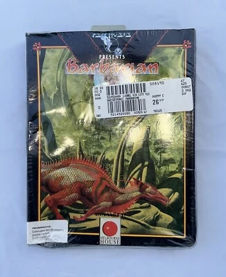 NEW Barbarian 1988 Psygnosis Melbourne House Commodore 64 Big Box SEALED Game - Image 1 of 4