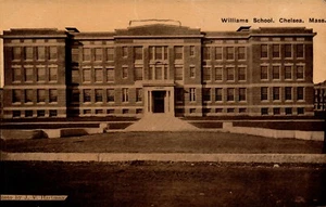 Williams High School early 1900's Photo Postcard, Chelsea Massachusetts MA bk74 - Picture 1 of 2