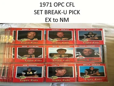 1971 OPC O-PEE-CHEE CFL SET BREAK-EX a casi nuevo-U Pick Singles-RC  Foto 1 de 3