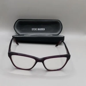 STEVE MADDEN - ROXANNNE -  49/15/125 - Purple Tint Authentic WOMENS EYEGLASSES - Picture 1 of 14