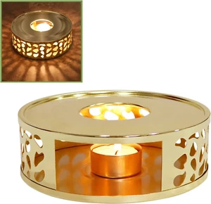 KAYCROWN Teapot Warmer, Stainless Steel Tea Warmer with Candle Holder, Candle He - Picture 1 of 12