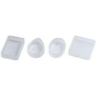 15 Pack Silicone Resin Pendant Mould Jewellery Molds With Hanging Hole For  F2C1