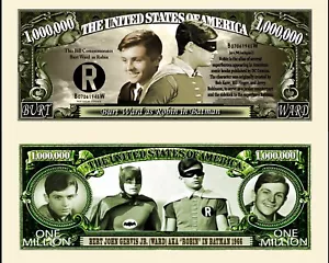 ROBIN BILLET MILLION DOLLAR US Burt WARD serie BATMAN Super Heros Comics DC 1966 - Photo 1/1