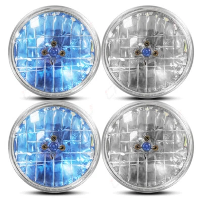 Faros halógenos de haz alto/bajo blancos para Ford Thunderbird Torino 4x 5-3/4" 5,75" Foto 1 de 4