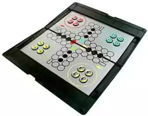 Travel Ludo Pocket Magnetic Travel Game Table Camping Airplane - Picture 1 of 2