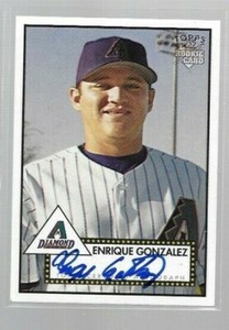 2006 Topps 52 Enrique Gonzalez Autograph Card #52S-EG Diamondbacks