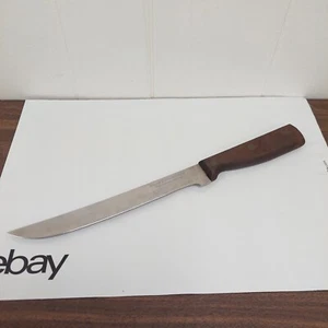 REGENT Chefs Carving Knife 8” Blade stainless Inox Rostfrei Vintage Wood Handle - Picture 1 of 6