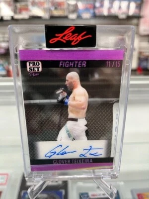 2023 Leaf Pure '90 Pro Set Magenta Spectrum Autograph Glover Teixeira 11/15 - Image 1 of 4