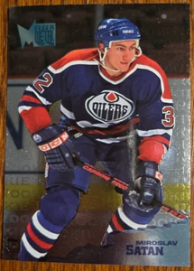 1995-96 Fleer Metal Miroslav Satan Rookie Card RC #190 Edmonton Oilers Mint - Picture 1 of 2