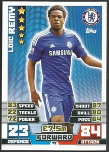 TOPPS MATCH ATTAX 2014-15- #072-CHELSEA & FRANCE-LOIC REMY - Picture 1 of 1
