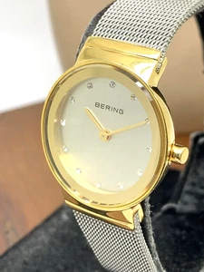 Reloj Bering para mujer 10126-001 cuarzo esfera plateada dos tonos 25 mm malla pequeña - Imagen 1 de 12