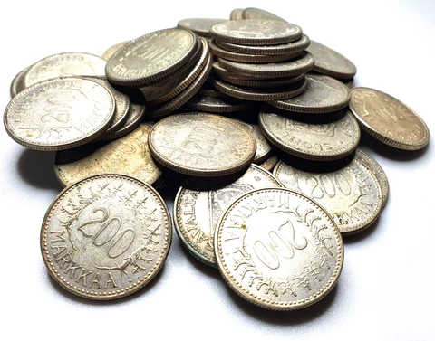 Finland 200 Markkaa Lot of 1 Random 1956-1959 Silver coin Investment Ag Gift! Cover