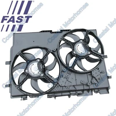 Fits Fiat Ducato Peugeot Boxer Citroen Relay Twin Radiator Fans 1358012080 - Image 1 of 4