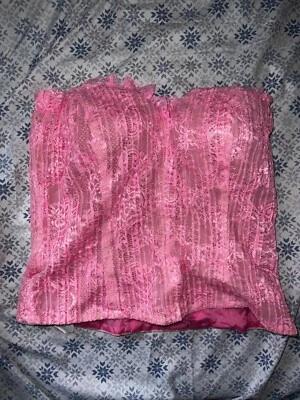 blumarine bustier corset strapless top in pink  - Image 1 of 4