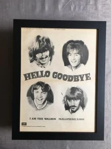 The Beatles Hello Goodbye Framed Advert / Ad 18" x 14" - Picture 1 of 1