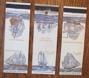 JUEGO COMPLETO DE 3 FUNDAS MATCHBOOK MATCHBOOK BARCOS ALTOS -E20 - Imagen 1 de 2