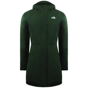 The North Face Recycled Brooklyn Long Sleeve Womens Green Parka Jacket NF0A4M8XI - Picture 1 of 6