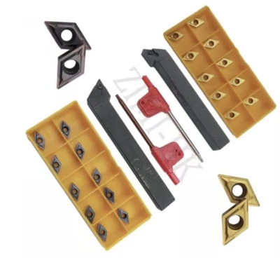 Soporte de torno de 12 mm SDJCL + Herramienta de torneado SDJCR + 20 piezas de insertos de carburo DCMT070204 Foto 1 de 4