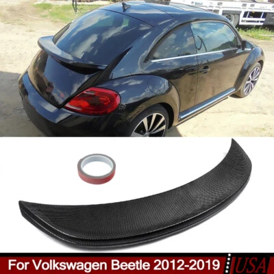 Factory Style Rear Spoiler Wing For Volkswagen Beetle 2012-2019 Carbon Look ABS Foto 1 de 4