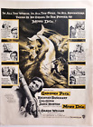 Moby Dick Vtg 1956 Movie Ad Magazine Print RKO Susan Hayward Robert Mitchum