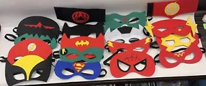 Superhero Felt Masks Party Favor Cosplay Toy Boys & Girls (16assorted) - Picture 1 of 5
