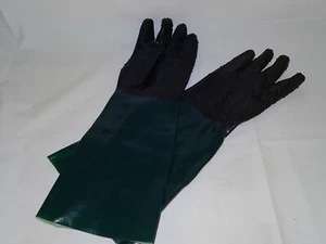 Gummihandschuhe Arbeitshandschuhe Sandstrahlhandschuhe 59 cm Länge - Bild 1 von 1