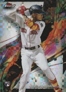 2024 Topps Finest Checkerboard Refractor #18 Ceddanne Rafaela RC Boston Red Sox - Imagen 1 de 2