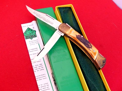 Faca Puma Alemanha veado 1978 Game Warden 972 lockback em perfeito estado na caixa - Imagem 1 de 3