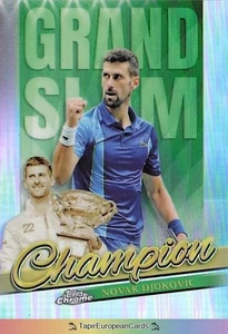 Novak Djokovic Tennis 2024 Topps Chrome Grand Slam Champion Refractor - Bild 1 von 4