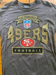 VTG 90's San Francisco 49ers NFL T-Shirt BIKE Tag USA Men's Large 1995 Deadstock - Picture 1 of 6