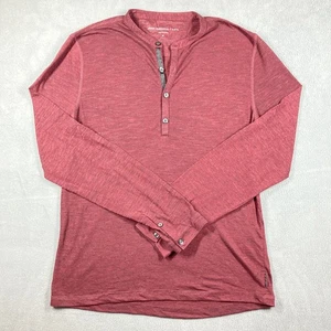 John Varvatos Henley Langarmshirt Burgund Gr. M - Bild 1 von 6