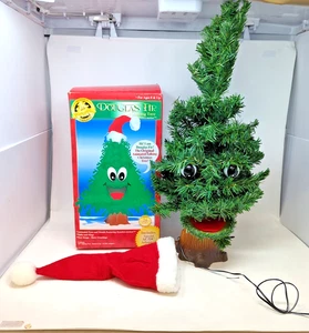 VTG DOUGLAS FIR THE TALKING TREE 1997 GEMMY INDUSTRIES WITH BOX WORKS READ - Picture 1 of 4