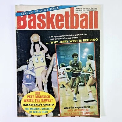 REVISTA BALONCESTO 1972 EDICIÓN ESPECIAL PLAYOFFS JERRY WEST PETE MARAVICH Foto 1 de 2